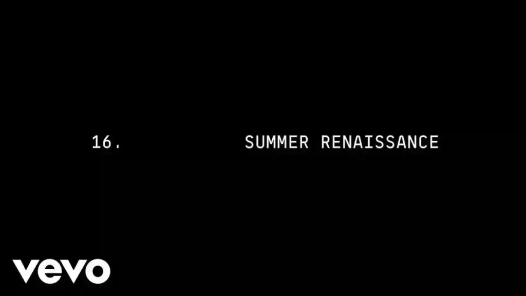 SUMMER RENAISSANCE LYRICS - Beyoncé